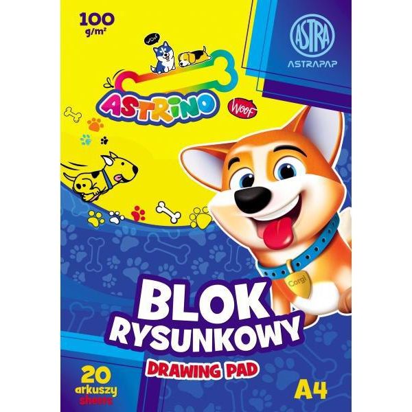 Blocco Da Disegno A4 Astino - 20 Fogli 100G Ideale Per La Creazione Artistica! Carta Di Alta Qualità Che Ispira A Creare Meravigliose Opere D'arte.-image