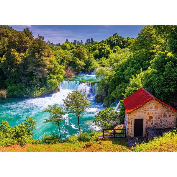 Puzzle Alipson Cascate Di Krka, Croazia - 1000 Pezzi-image