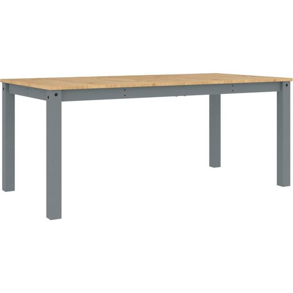Vidaxl Tavolo Da Pranzo Panama Grigio 180X90X75 Cm In Legno Di Pino Massiccio-image