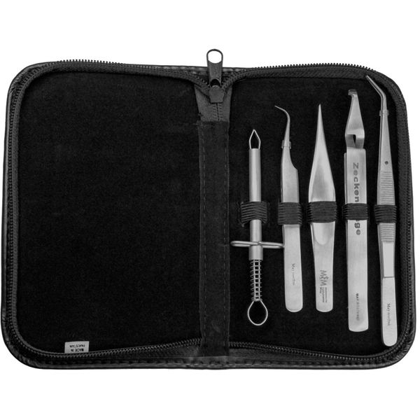Set Di 5 Pezzi In Acciaio Inox Per La Rimozione Delle Zecche E Pinzette Per Le Schegge | Pinzette Universali-image