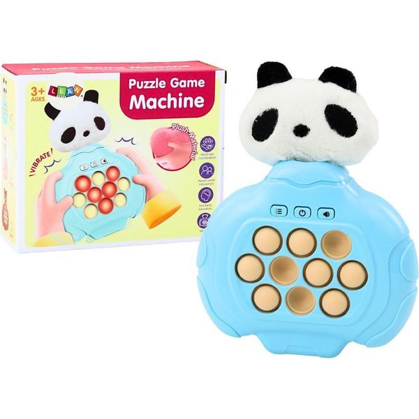 Pop-It Panda Gioco Peluche Blu Arcade Console Pad Vibrazione-image