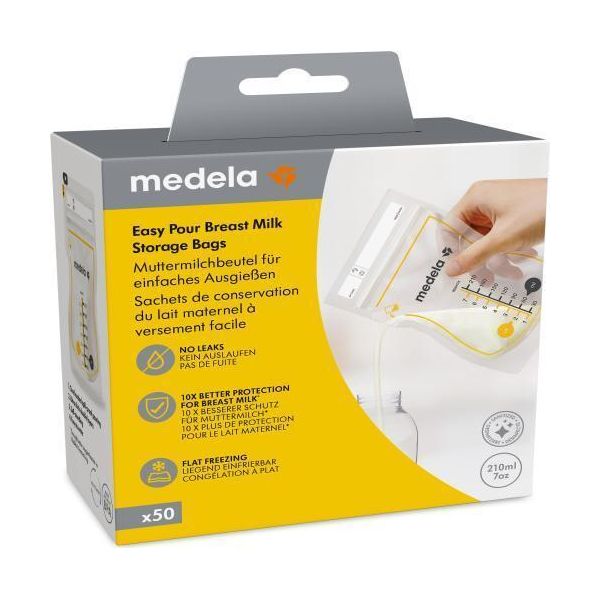 Medela Easypour Sacca Per Latte Materno 210 Ml 50 Pz-image