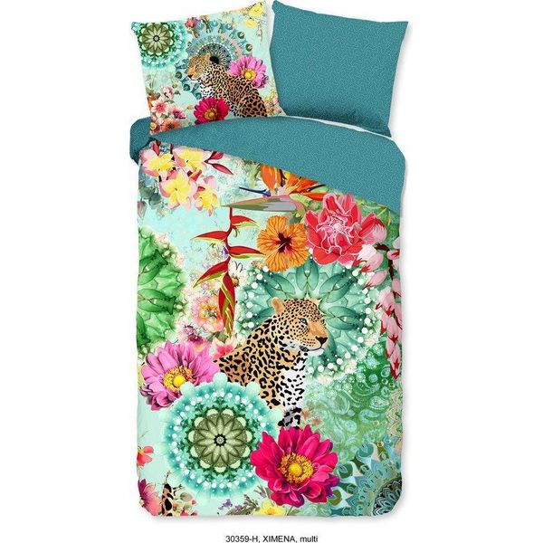 Hip Bettbezug "Mandala, Fiori E Leopardo"" - Multi - (140X200/220 Cm) - Baumwolle Satin"-image