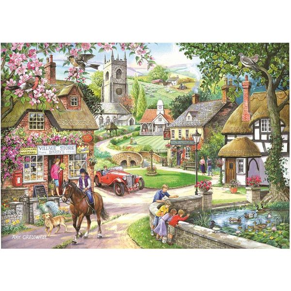 Puzzle Della Casa Del Puzzle Feeding The Ducks 1000 Teile Puzzle-image