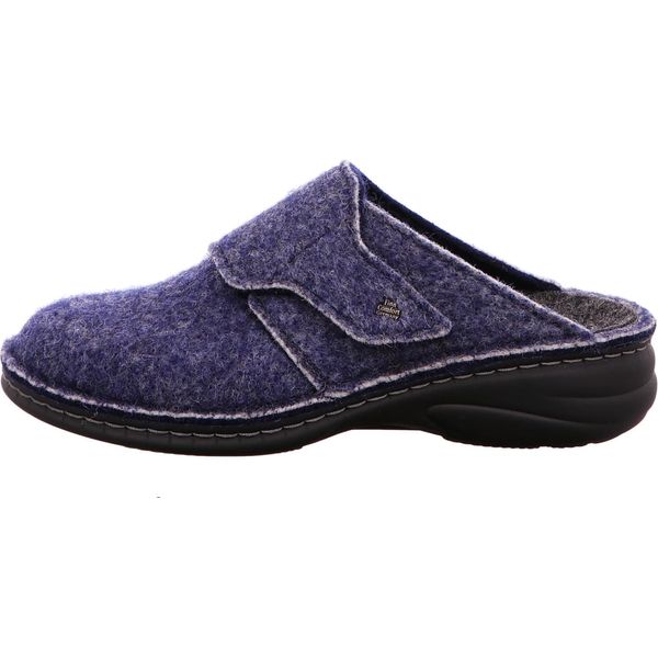 Finn Comfort Goms Pantofole Da Donna Zoccolo Blu Navy Doppio Feltro : 43 Numero Di Scarpe: 43-image