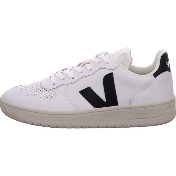 Veja V10 Prime Leather In Bianco Nero Per Uomo - 8 Uk - 42 Eu - 9 Us / Bianco Nero-image