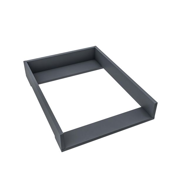 Piano Fasciatoio Regalik Per Malm Di Ikea, Piano Fasciatoio Per Cassettiere Da 48 Cm, Piano Fasciatoio Rimovibile, Pannelli Frontali Dritti, Grafite, 72Cm X 54Cm-image
