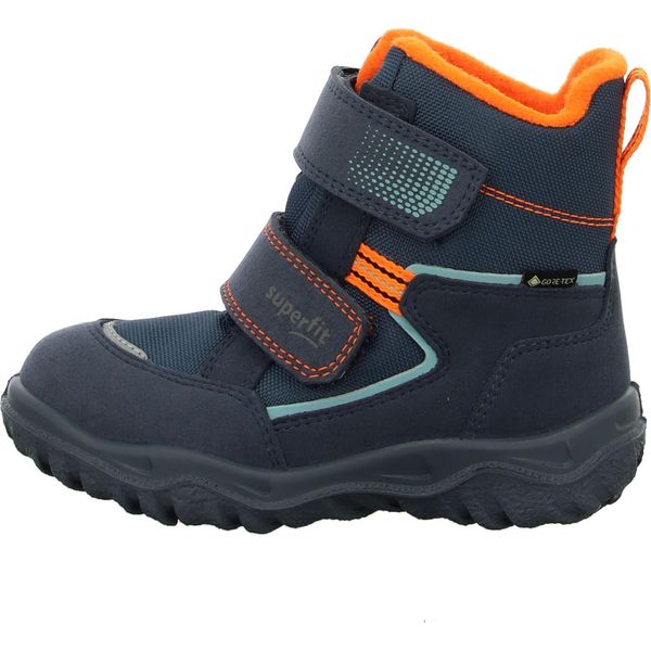 Superfit Husky Scarpe Per Bambini Ragazzi Stivali Invernali Stivali Velcro Blu Tempo Libero, Numero Di Scarpe: 35 Eu-image