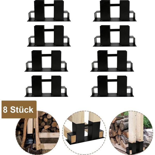Hengda Accatastatore Di Legna Robusto Accatastatore Di Legna Da Ardere Accatastatore Per Legna Da Ardere Supporto Per Accatastare Legna Legno-image