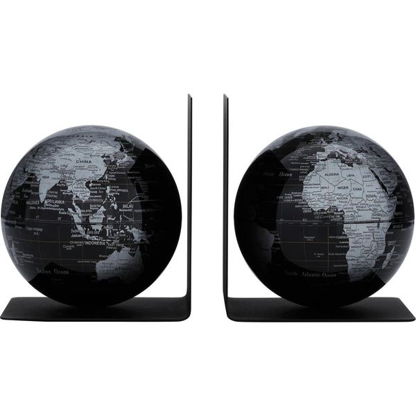 Troika Bookglobe, Mappamondo Politico, Classico, Souvenir, Scrivania, Tavolo, Metallo, Plastica, Metallo, Nero-image