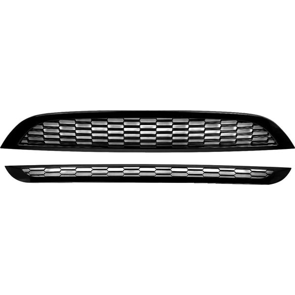 Griglia Paraurti Anteriore, Motivo A Nido D'ape, Colore Nero Lucido, Adatta A Mini Cooper R50 R52 R53, Come Illustrato-image