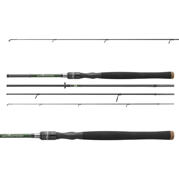 Daiwa Wilderness Travel, 2,05 M, 6,73 Piedi, 2-10 G, 4 Pezzi, Canna Da Spinning Da Viaggio, Extra Veloce, 11874-205-image