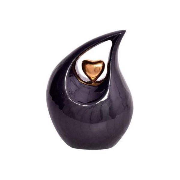 Urna A Goccia Da 850 Ml In Metallo - Urna Decorativa Unica Per Persone E Animali Domestici - Urna Ricordo Di Stile-image