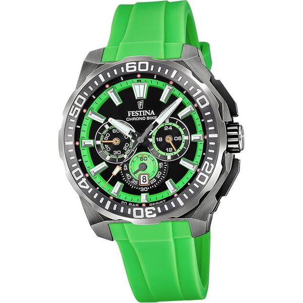Festina Orologio Da Uomo Chrono Bike Orologio Da Polso In Gomma Verde D2UF20725/3-image