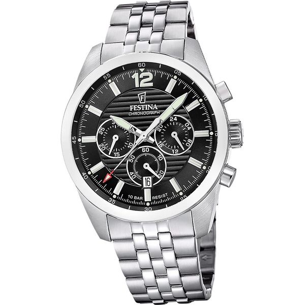 Festina Orologio Da Uomo Timeless Chronograph Acciaio Inossidabile Argento D2UF20742/3-image