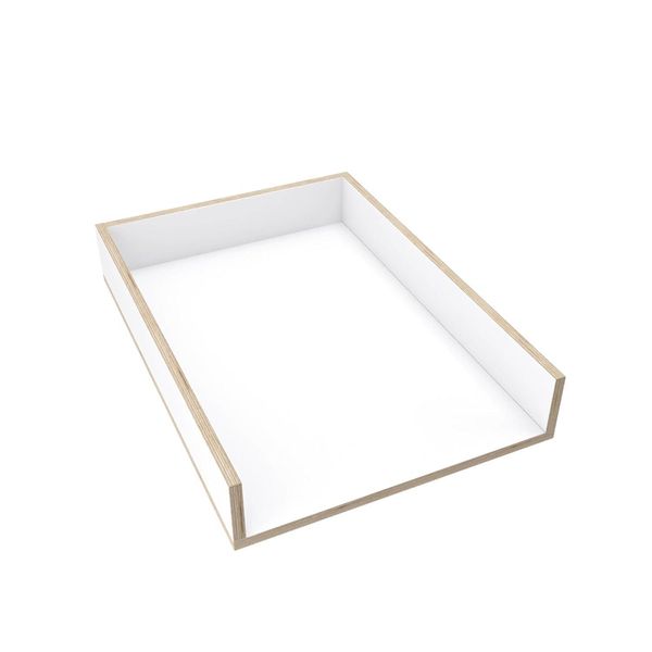 Piano Fasciatoio Universale Regalik, Piano Fasciatoio Per Cassettiere Di Qualsiasi Larghezza, Piano Fasciatoio Rimovibile, Pannelli Frontali Dritti, Superlegno Bianco, 72Cm X 54Cm-image
