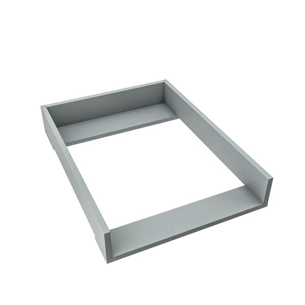 Piano Fasciatoio Regalik Per Koppang Di Ikea, Piano Fasciatoio Per Cassettiere Da 46 Cm, Piano Fasciatoio Rimovibile, Pannelli Frontali Dritti, Grigio Cenere, 72Cm X 54Cm-image