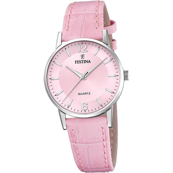 Festina Orologio Da Polso Classico Da Uomo In Pelle Rosa D2UF20691/3-image