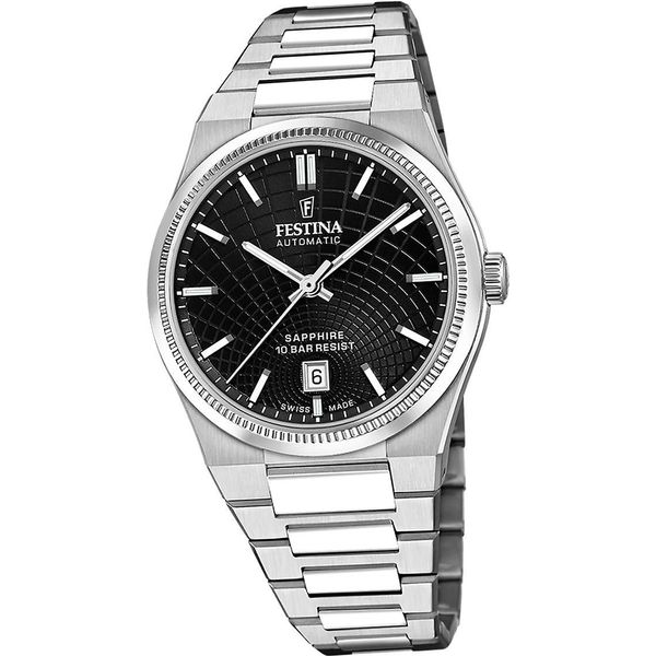 Festina Orologio Da Polso Swiss Made Da Uomo In Acciaio Inossidabile Argento D2UF20083/4-image