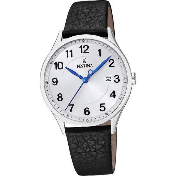 Festina Orologio Da Polso Classico Da Uomo In Pelle Nera D2UF20689/1-image