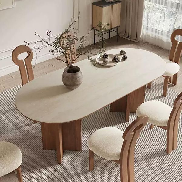 Tavolo Da Pranzo Tavolo Da Pranzo Grande Tavolo Da Cucina Tavolo Da Pranzo In Pietra Sinterizzata 200X90X75 /AKFN200/-image