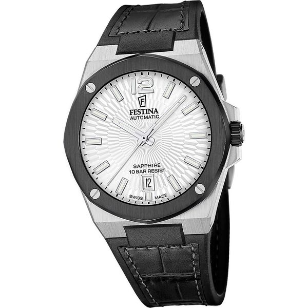 Festina Orologio Da Polso Automatico Da Uomo In Pelle Nera D2UF22005/1-image