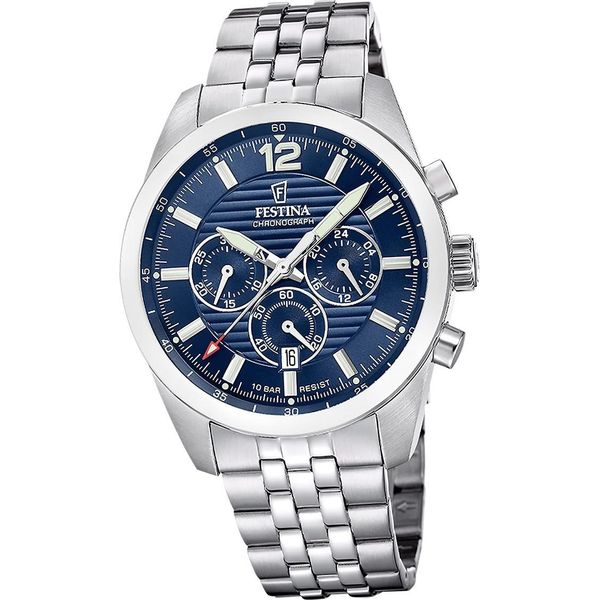Festina Orologio Da Uomo Timeless Chronograph Acciaio Inossidabile Argento D2UF20742/1-image
