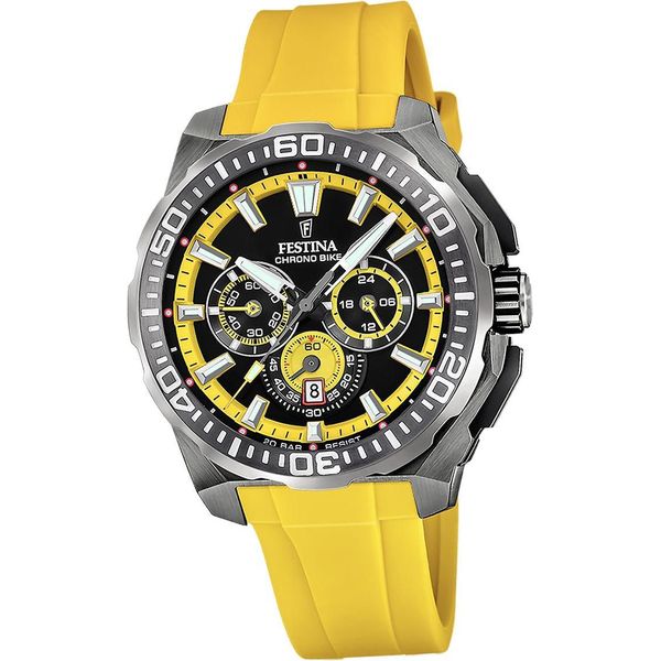 Festina Orologio Da Uomo Chrono Bike Orologio Da Polso In Gomma Giallo D2UF20725/1-image
