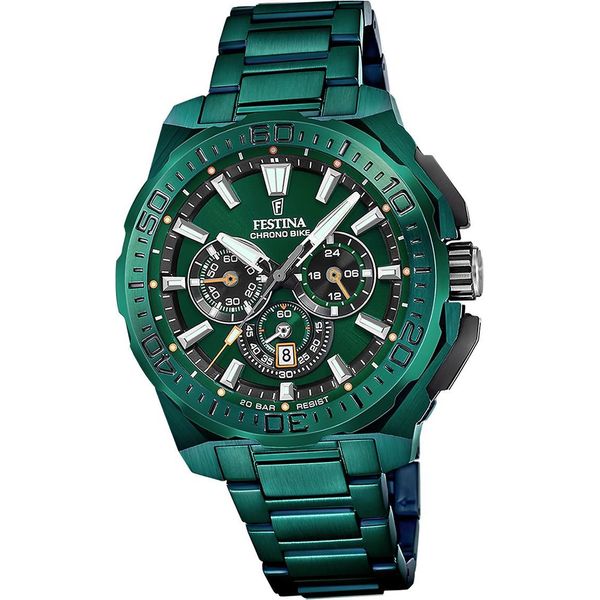 Festina Orologio Da Uomo Chrono Bike Acciaio Inossidabile Verde D2UF20730/1-image
