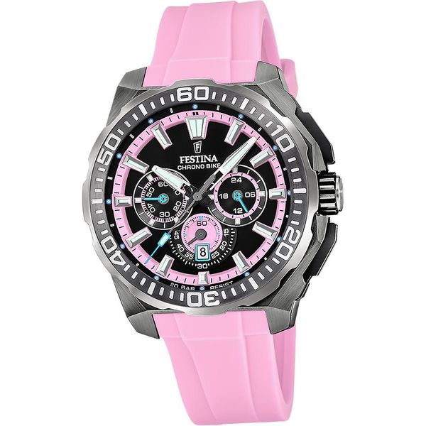 Festina Orologio Da Uomo Chrono Bike Orologio Da Polso In Gomma Rosa D2UF20725/2-image