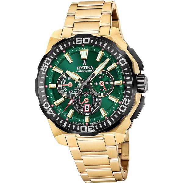 Festina Orologio Da Uomo Chrono Bike Acciaio Inossidabile Oro D2UF20727/2-image