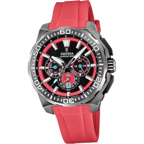 Festina Orologio Da Uomo Chrono Bike Orologio Da Polso In Gomma Rosso D2UF20725/5-image