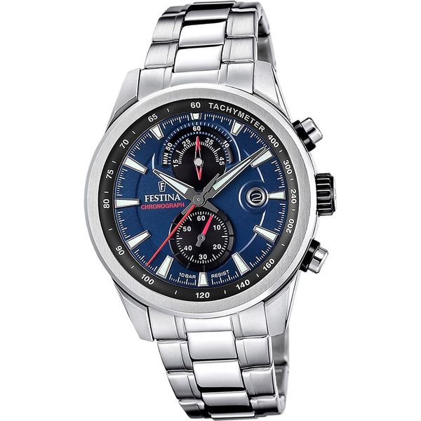 Festina Orologio Da Uomo Timeless Chronograph Acciaio Inossidabile Argento D2UF20694/5-image