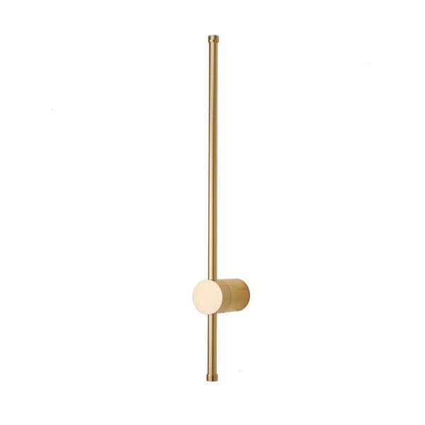 "Filo"" Lampada Da Parete Lineare Minimalista - Ruotabile A 360°, 10W - Luce Bianca Calda 2700K, Lunghezza 62Cm, Unità Eaglerise Dorata."-image