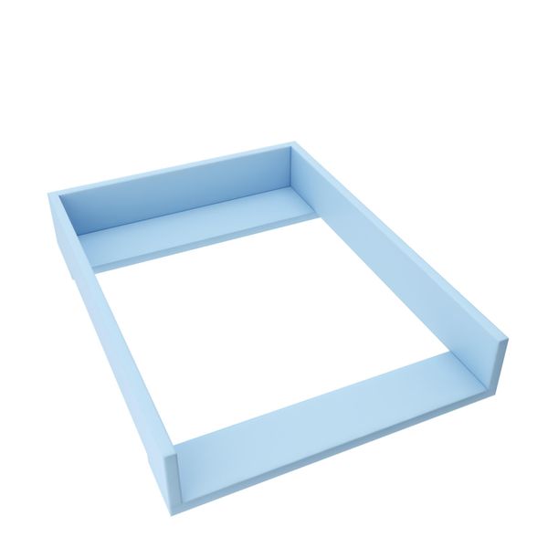 Piano Fasciatoio Regalik Per Malm Di Ikea, Piano Fasciatoio Per Cassettiere Da 48 Cm, Piano Fasciatoio Rimovibile, Pannelli Frontali Dritti, Blu, 72Cm X 54Cm-image
