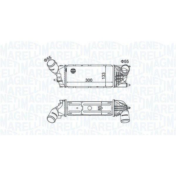 Magneti Marelli 351319205120 - Intercooler Oe 0384G6 Per C5 Iii (Rw), C5 Iii (Rd), C5 Ii (Re), 407 Sw (6D, 6E), 407-image