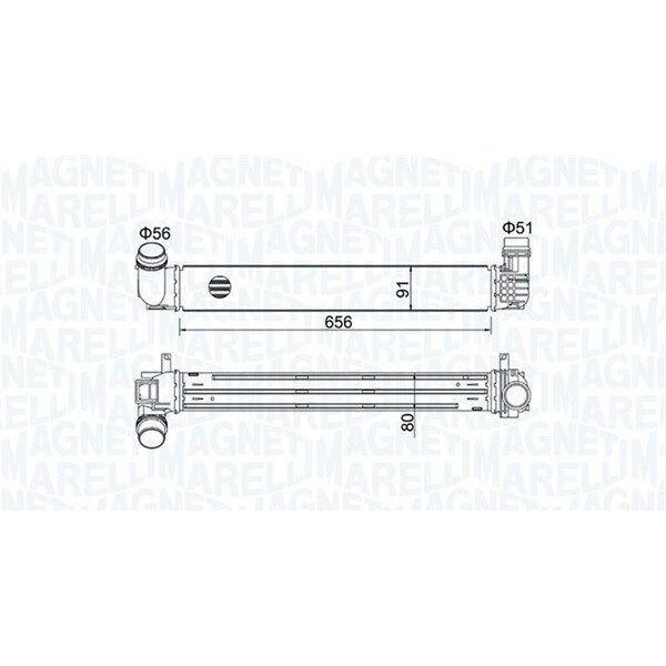 Magneti Marelli 351319204730 Intercooler Llk Per Renault Megane Iii Grandtour (KZ0/1) Turbo Intercooler-image
