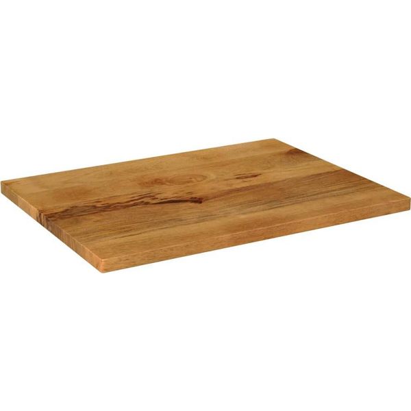 Vidaxl Piano D'appoggio 70X60X2,5 Cm Rettangolare In Legno Massiccio Di Mango-image