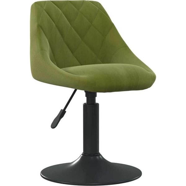 Syfax™ Sedia Da Pranzo Verde Chiaro In Velluto-image