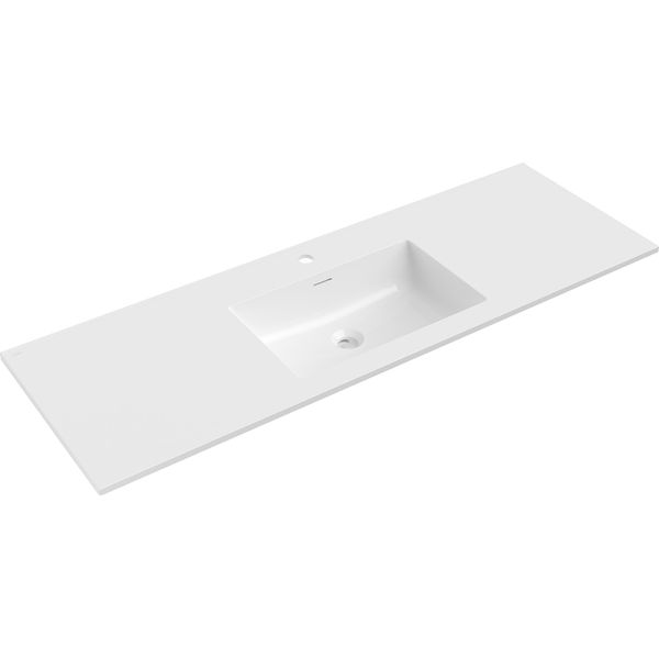 Mexen Otis Lavello Incassato In Piano 141 X 46,5 Cm, Bianco Lucido - 25181400-image