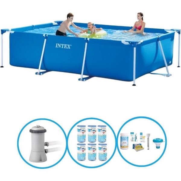 Telaio Rettangolare Per Piscina Intex 300X200X75 Cm - Pacchetto Piscina-image