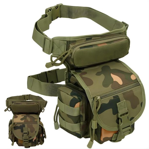 Fondina Lombare Da Gamba Militare Tattica Spaziosa Rene Militare-image