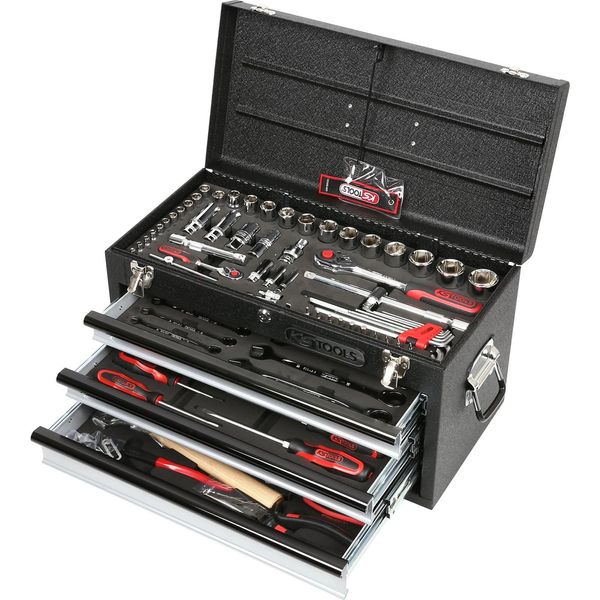 Ks Tools 1/4"+1/2"" Chromeplus Set Di Utensili Universali, 99 Pezzi Gear ( 918.0100 )"-image