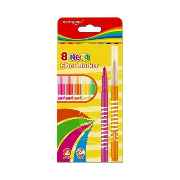 Marcatore In Fibra Keyroad Neon 8 Colori-image
