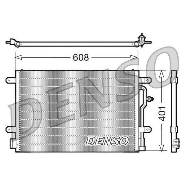 Denso DCN02012 - Condensatore Aria Condizionata Oe 8E0260401D Per A4 (8E), A4 (8H), A4 (8K), A6 (4B), Exeo (3R)-image