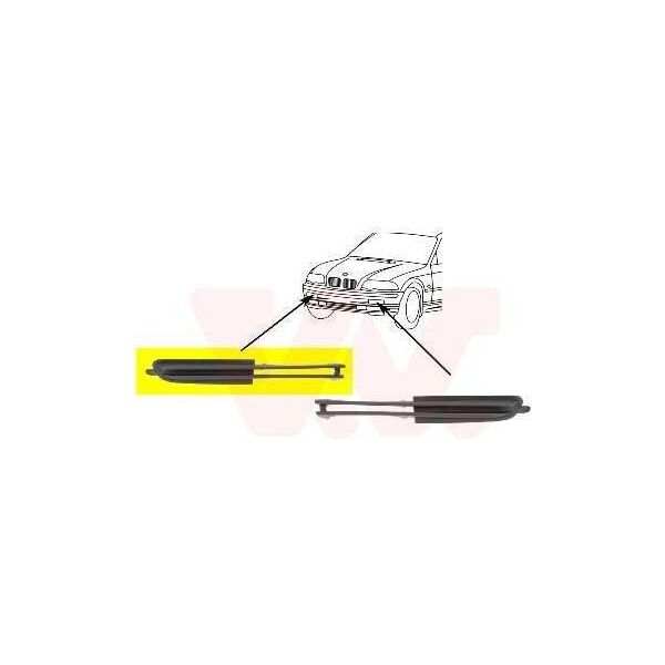 Van Wezel Modanatura Paraurti Anteriore Destra Per Bmw 3 Berlina (E46) 3 Touring (E46)-image