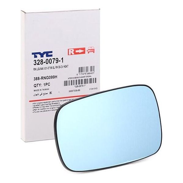 Tyc 328-0079-1 - Oe 7701049066 Vetro Specchio Esterno, Destro Per Clio Iii, Laguna Ii, Scenic Ii, Megane Ii, Grand Scenic Ii (Jm)-image