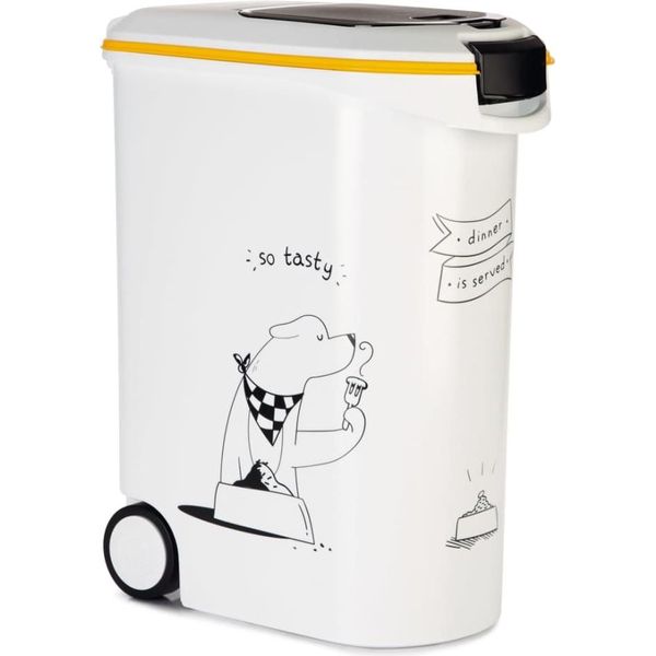 Curver Contenitore Per Alimenti Secchi 54 L / 20 Kg - Animali Domestici - Bianco - 49,3 X 27,8 X 60,5 Cm - Per Cani-image
