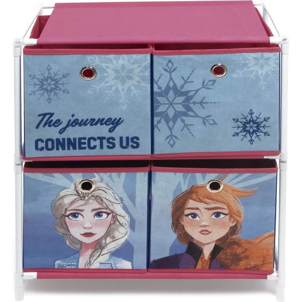 Arditex WD12906 Scaffale Con 4 Contenitori Tessili 53 X 30 X 60 Cm Da Disney-Frozen Ii-image