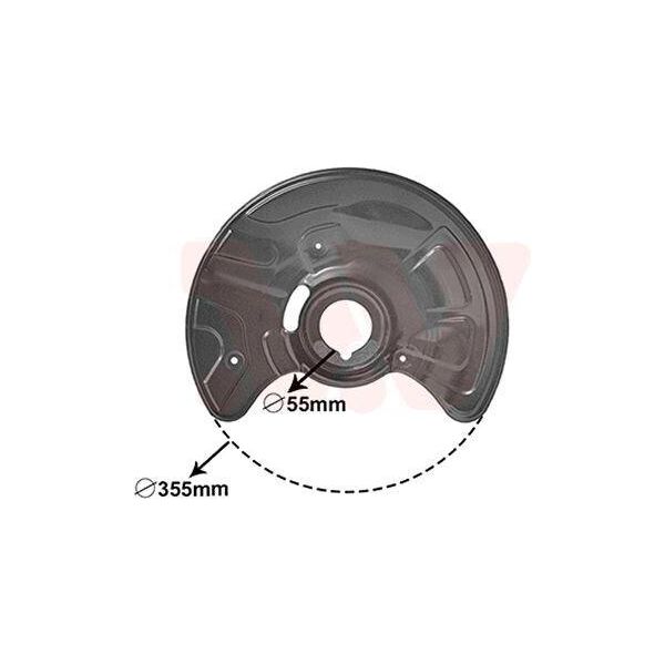 Van Wezel 3041372 - Oe A211 420 0244 Piastra Di Ancoraggio, Asse Anteriore Destro Per Cls (C219), Classe E (W211), Classe E (VF211), Classe E (S211), Sl (R230)-image